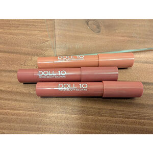 DOLL 10 Peptide Plump Soft Focus Lip Crayon (set of 3)